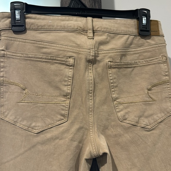 AE 360 next level stretch khaki color hi-rise jegging size 6 - Picture 3 of 4